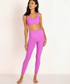 Onzie Sports Bras>Half Moon Sports Bra Vivid Violet Rib
