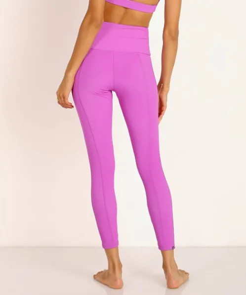 Onzie Bottoms>Sweetheart Midi Legging Vivid Violet Rib