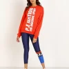 PE NATION Knits>Amped Up Sweater Red