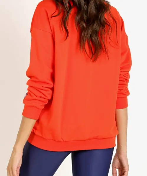PE NATION Knits>Amped Up Sweater Red
