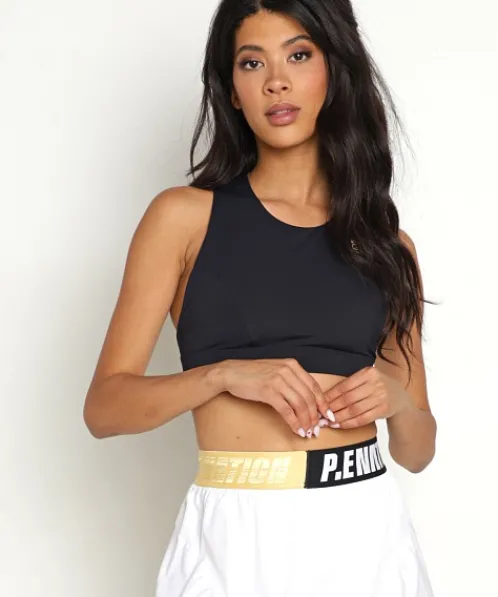 PE NATION Sports Bras>Backswing Sports Bra Black
