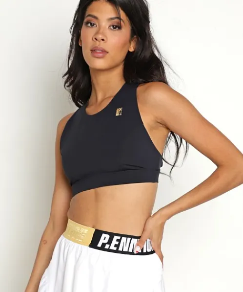 PE NATION Sports Bras>Backswing Sports Bra Black