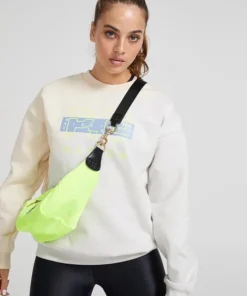 PE NATION Knits>First Position Sweatshirt Pearled Ivory Grey