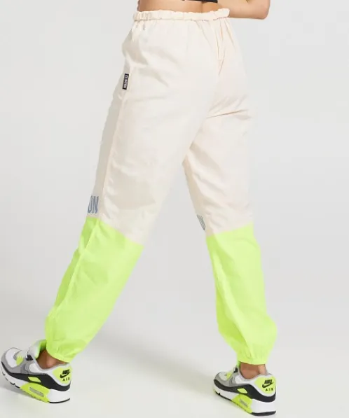 PE NATION Bottoms>First Position Trackpant Pearled Ivory Grey