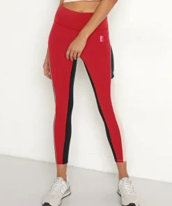 PE NATION Bottoms>Fluid Legging Garnet