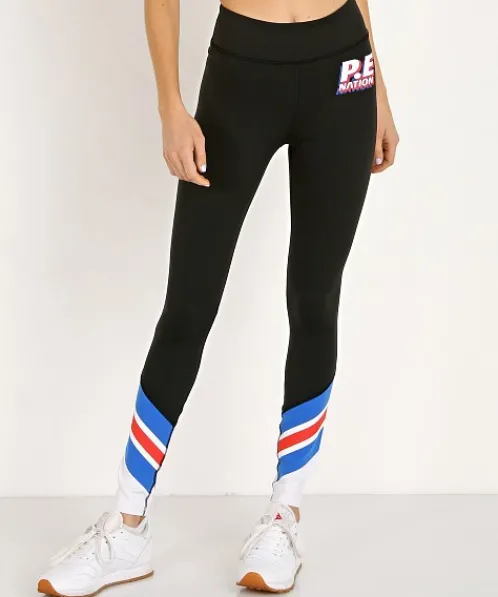 PE NATION Bottoms>Full Toss Legging Black