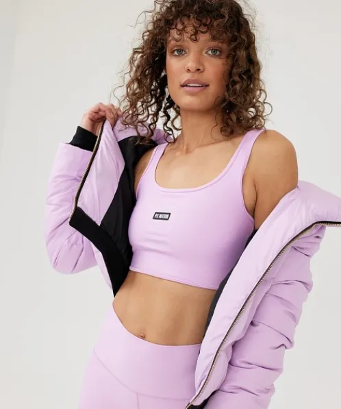 PE NATION Sports Bras>Grand Stand Sports Bra Orchid Bloom