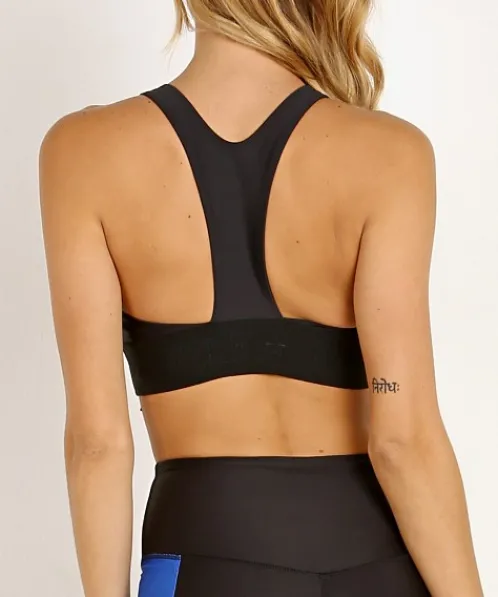 PE NATION Sports Bras>Groundstroke Crop Black