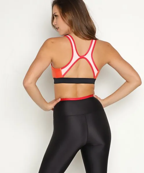 PE NATION Sports Bras>High Press Sports Bra Persimmon