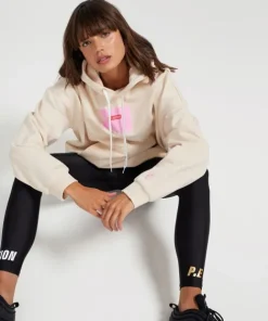 PE NATION Knits>In Swing Hoodie Pearled Ivory
