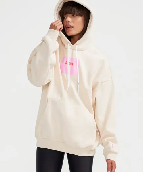 PE NATION Knits>In Swing Hoodie Pearled Ivory