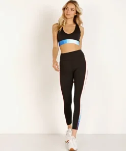 PE NATION Sports Bras>Lineal Success Sports Bra Black