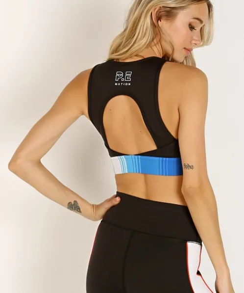 PE NATION Sports Bras>Lineal Success Sports Bra Black