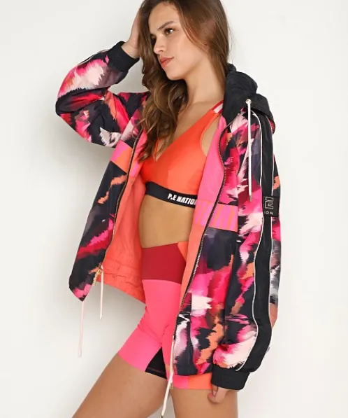 PE NATION Jackets>Man Down Jacket Persimmon