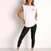 PE NATION Tops>Power Play Tank White