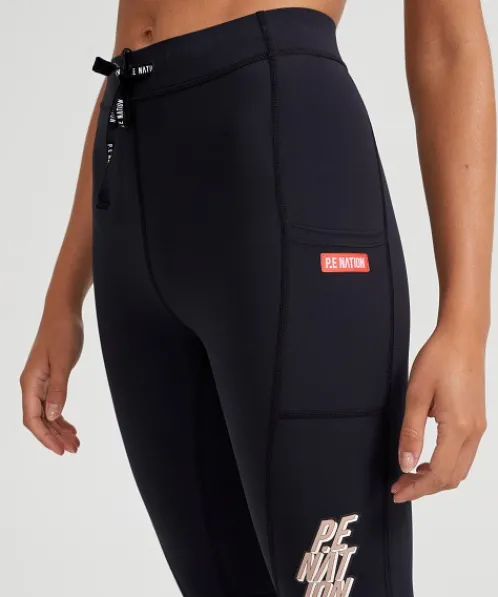 PE NATION Bottoms>Regain Legging Black