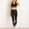 PE NATION Sports Bras>Speedway Crop Bra Black