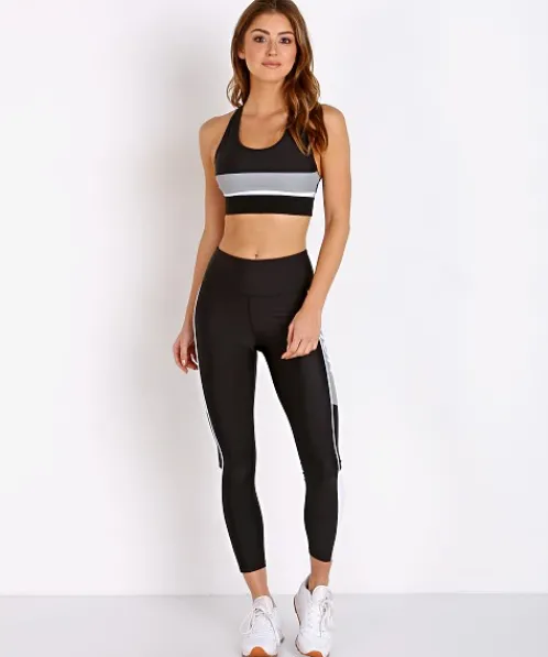 PE NATION Sports Bras>The Altitude Crop Black