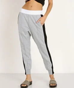 PE NATION Bottoms>The Master Run Pant Grey
