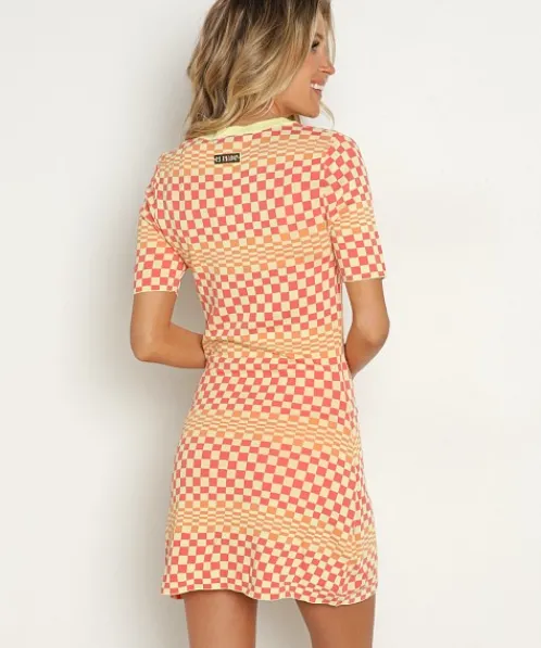 PE NATION Dresses>Tidal Knit Dress Print