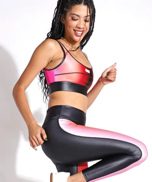 PE NATION Sports Bras>Upfield Sports Bra Print