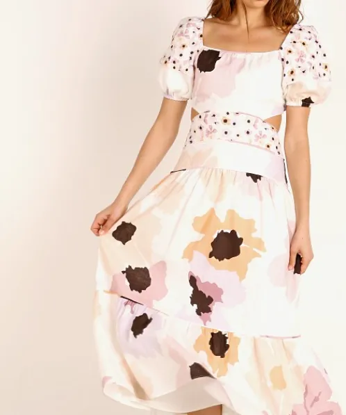 Peony Dresses>Cut Out Maxi Dress Soriee