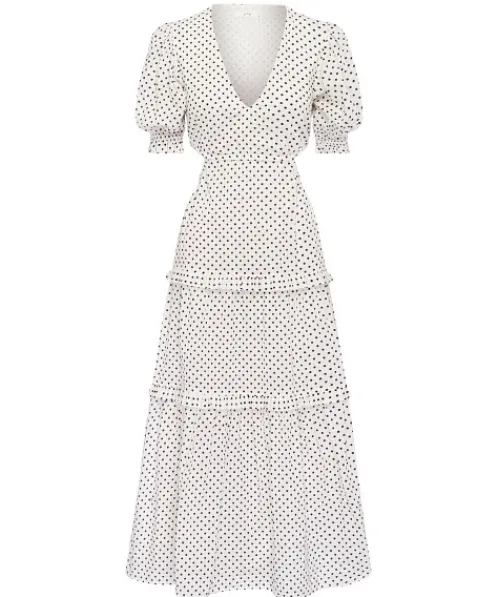 Peony Dresses>Cut Out Tiered Dress Biscotti
