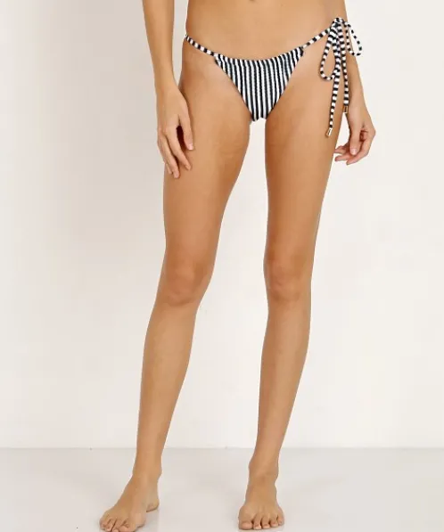 Peony Bikinis>Hayman Sun Pant Bikini Bottom Jacquard Stripe