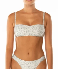 Peony Bikinis>Ruched Crop Bikini Top Capri