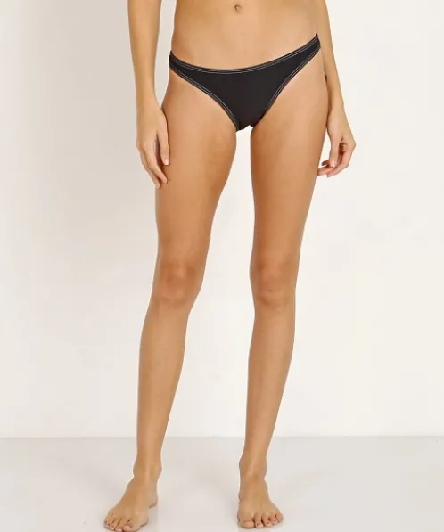Peony Bikinis>Staple Pant Bikini Bottom Charcoal