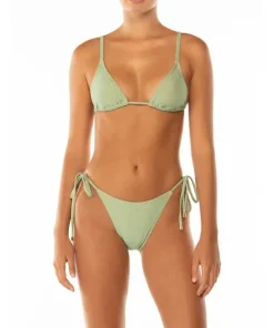 Peony Bikinis>String Tri Bikini Top Glisten