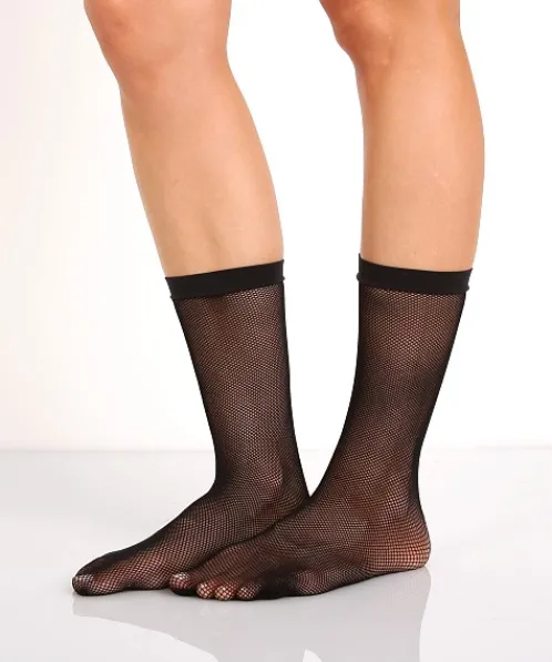 Philippe Matignon Hosiery>Retina Mi-Bas Nero