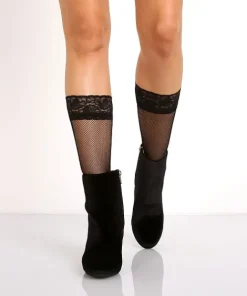 Philippe Matignon Hosiery>Seduction Mi-Bas Retina Nero