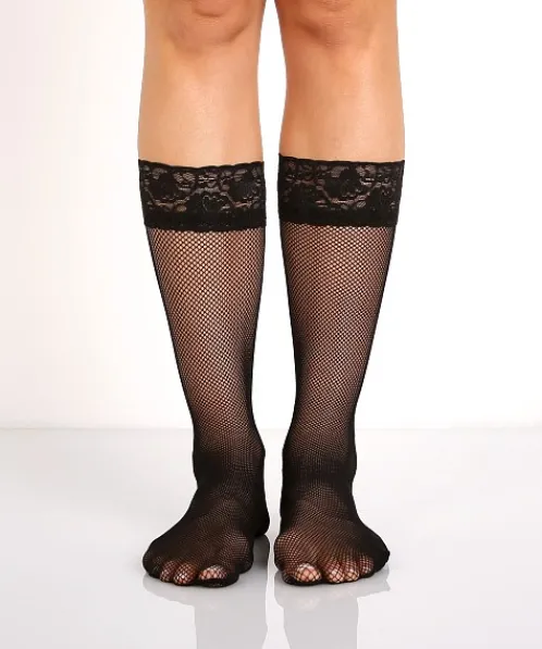 Philippe Matignon Hosiery>Seduction Mi-Bas Retina Nero