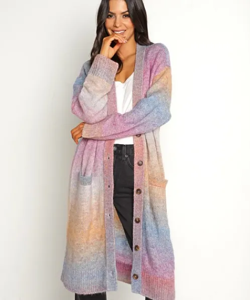 Pistola Knits>Ali Cardigan Holographic