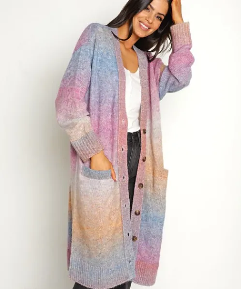 Pistola Knits>Ali Cardigan Holographic