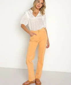 Pistola Pants>Cassie Super High Rise Straight Jeans Nectar