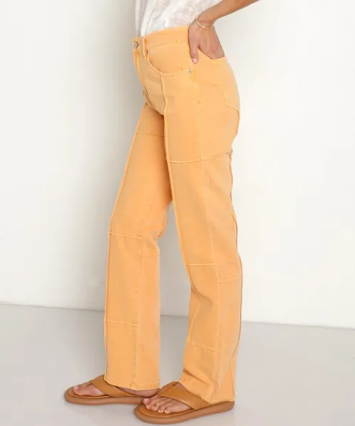 Pistola Pants>Cassie Super High Rise Straight Jeans Nectar