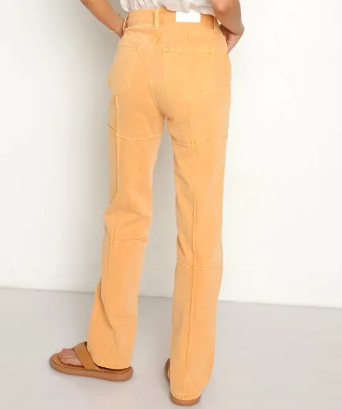 Pistola Pants>Cassie Super High Rise Straight Jeans Nectar