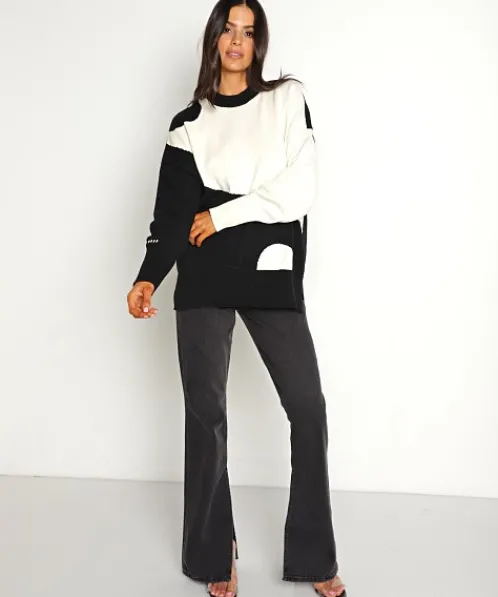 Pistola Knits>Darya Oversized Crewneck Yin Yang