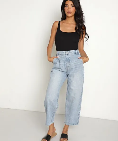 Pistola Pants>Gianna High Rise Balloon Leg Jean Azure