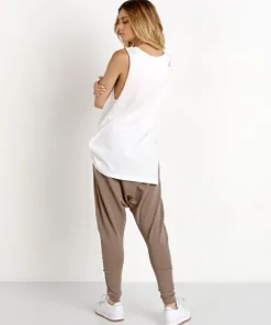 Reebok Tops>Distressed Tank Chalk