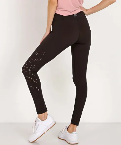 Reebok Bottoms>Perf High Rise Legging Black