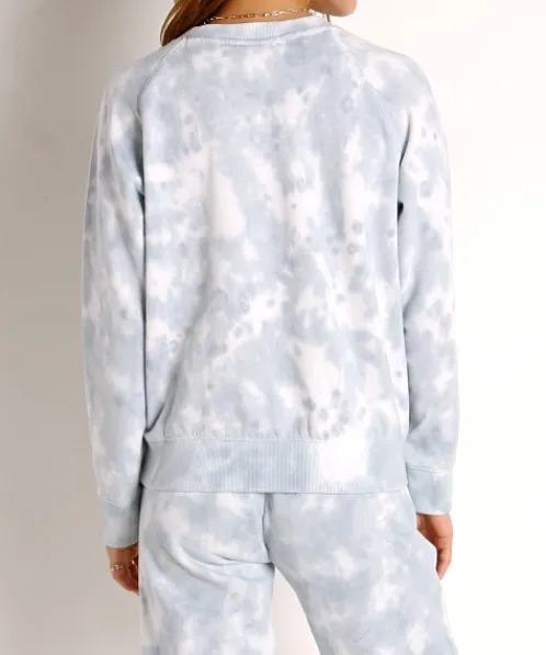 Richer Poorer Sleep Shirts | Knits>Recycled Crew Sweatshirt Blue Mirage Tie Dye