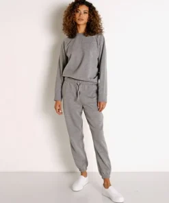 Richer Poorer Sleep Shirts | Knits>Recycled Fleece Crew Sweatshirt Heather Grey
