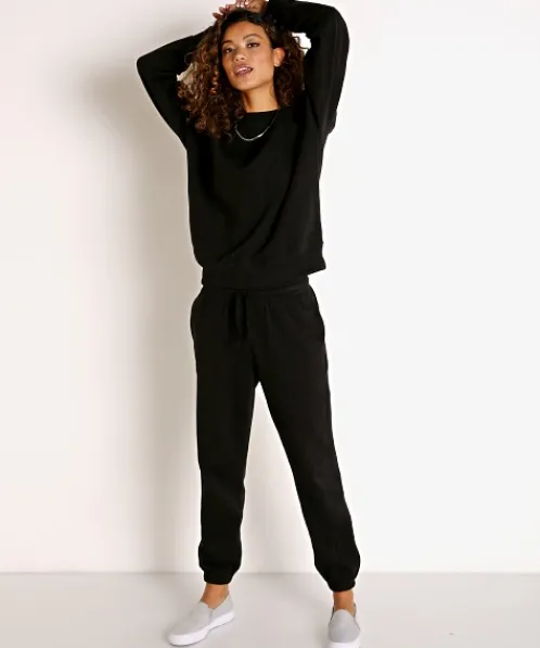 Richer Poorer Pants | Bottoms>Recycled Fleece Sweatpant Black