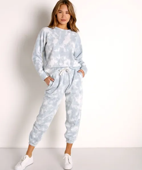 Richer Poorer Bottoms | Pants>Recycled Fleece Sweatpant Blue Mirage Tie Dye
