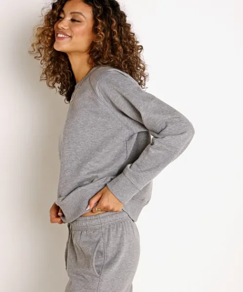Richer Poorer Sleep Shirts | Knits>Recycled Fleece Crew Sweatshirt Heather Grey