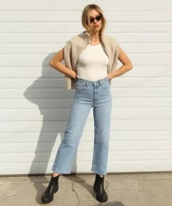 Richer Poorer Tops>Recycled Rib Tank Bone