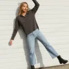 Richer Poorer Tops>Relaxed Long Sleeve Polo Stretch Limo